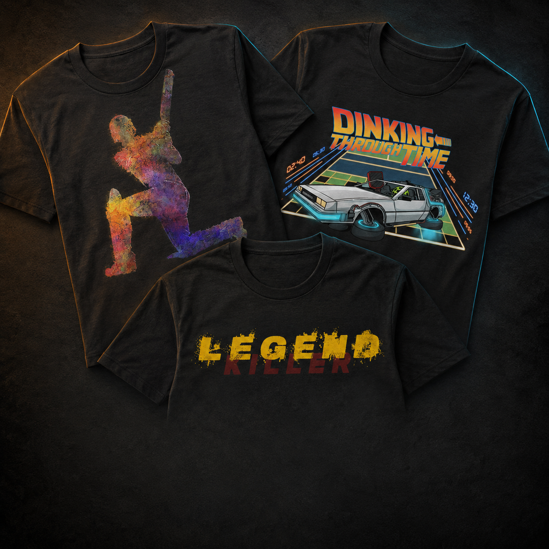 Best-selling Graphic Tee Crew T-shirts featuring colorful cricket, retro pickleball and bold streetwear designs